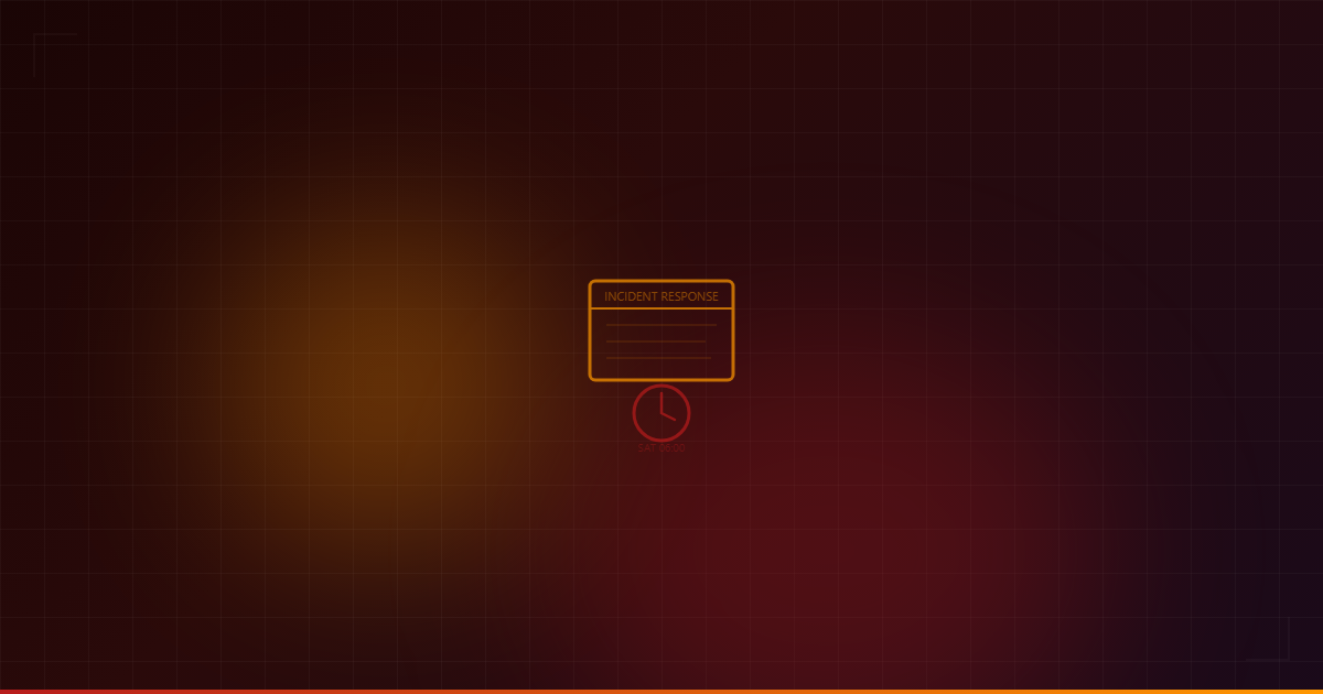 Your Incident Response Plan Will Fail on a Saturday Morning